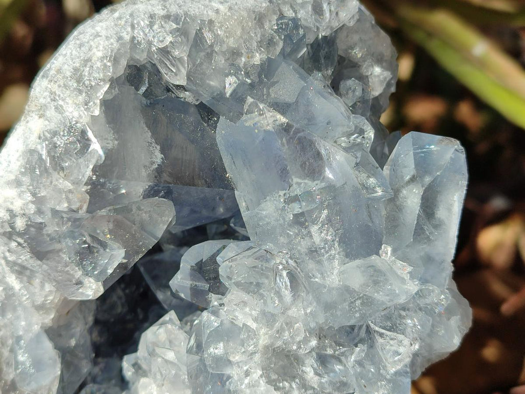 Natural Blue Celestite Specimens x 2 From Sakoany, Madagascar - Toprock Gemstones and Minerals 
