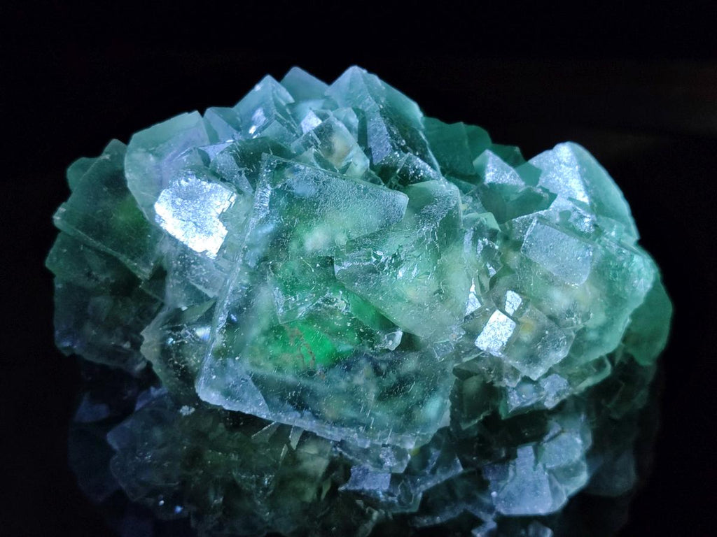 Natural Large Dark Green Cubic Fluorite Specimen x 1 From Okorusu Mine, Namibia - Toprock Gemstones and Minerals 