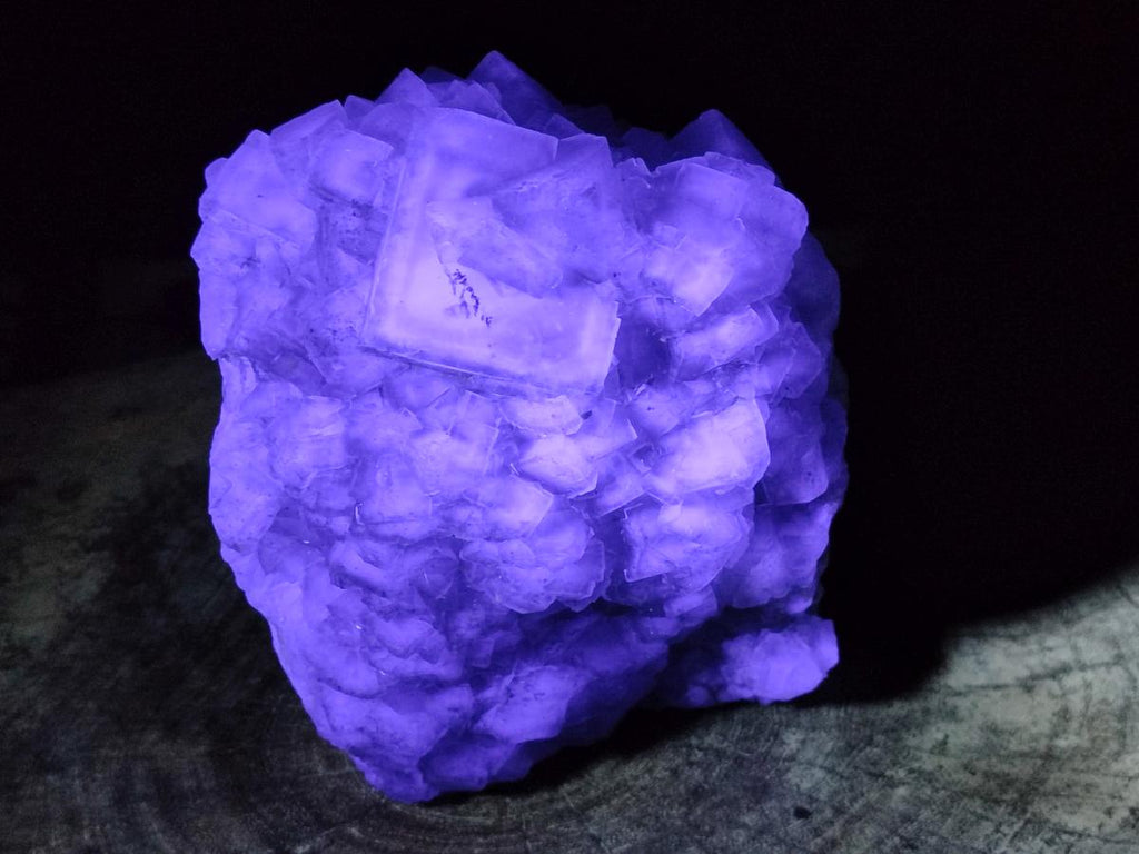 Natural Large Dark Green Cubic Fluorite Specimen x 1 From Okorusu Mine, Namibia - Toprock Gemstones and Minerals 