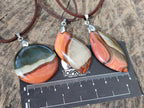 Hand Made Mix of Polychrome Jasper and Smokey Quartz Necklaces x 12 From Madagascar - Toprock Gemstones and Minerals 
