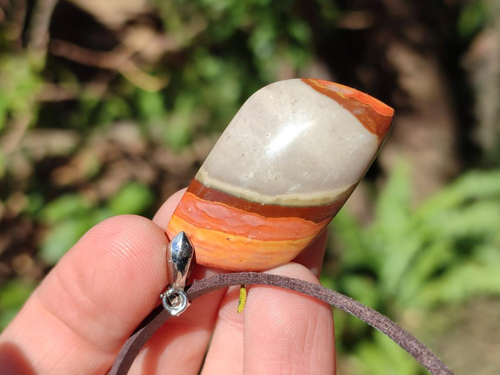 Hand Made Mix of Polychrome Jasper and Smokey Quartz Necklaces x 12 From Madagascar - Toprock Gemstones and Minerals 