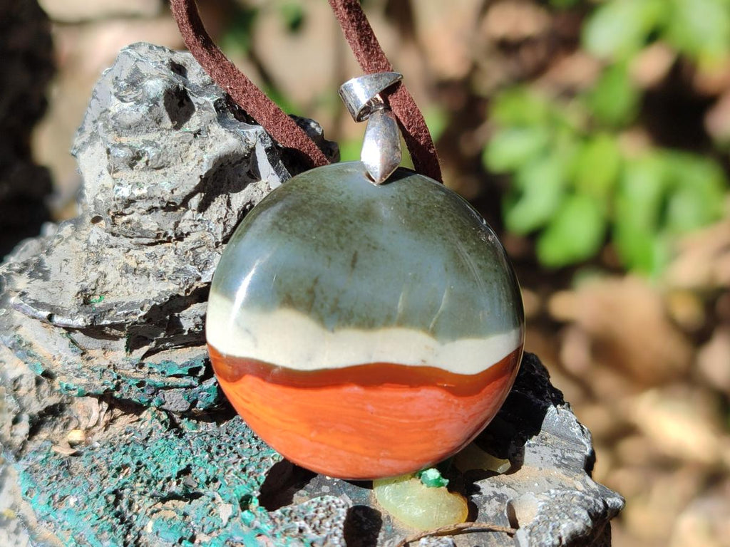 Hand Made Mix of Polychrome Jasper and Smokey Quartz Necklaces x 12 From Madagascar - Toprock Gemstones and Minerals 