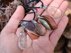 Hand Made Mix of Polychrome Jasper and Smokey Quartz Necklaces x 12 From Madagascar - Toprock Gemstones and Minerals 