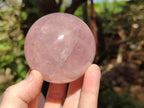 Polished Gemmy Star Rose Quartz Spheres x 3 From Madagascar - Toprock Gemstones and Minerals 
