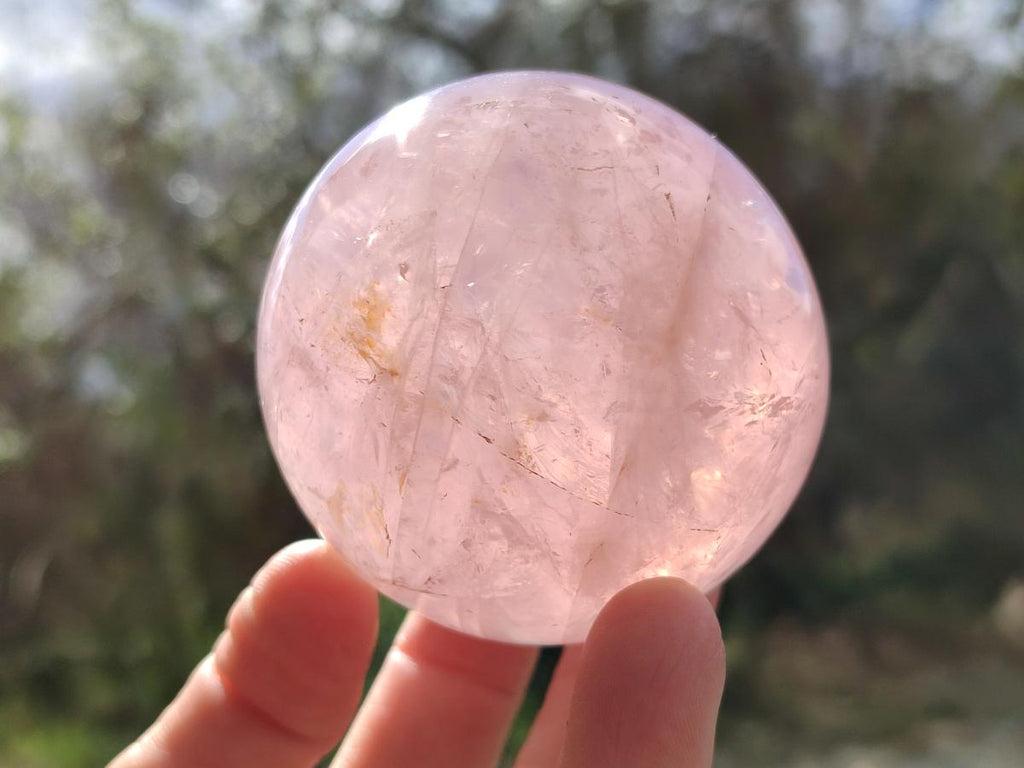 Polished Gemmy Star Rose Quartz Spheres x 3 From Madagascar - Toprock Gemstones and Minerals 