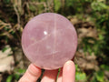 Polished Gemmy Star Rose Quartz Spheres x 3 From Madagascar - Toprock Gemstones and Minerals 