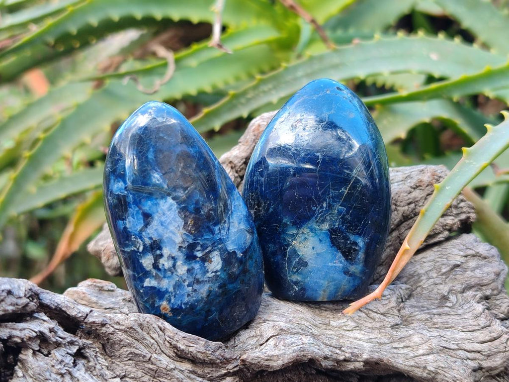 Polished Dumortierite Standing Display Pieces x 12 From Madagascar - Toprock Gemstones and Minerals 