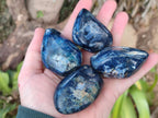 Polished Dumortierite Standing Display Pieces x 12 From Madagascar - Toprock Gemstones and Minerals 