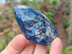 Polished Dumortierite Standing Display Pieces x 12 From Madagascar - Toprock Gemstones and Minerals 