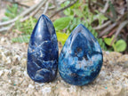 Polished Dumortierite Standing Display Pieces x 12 From Madagascar - Toprock Gemstones and Minerals 