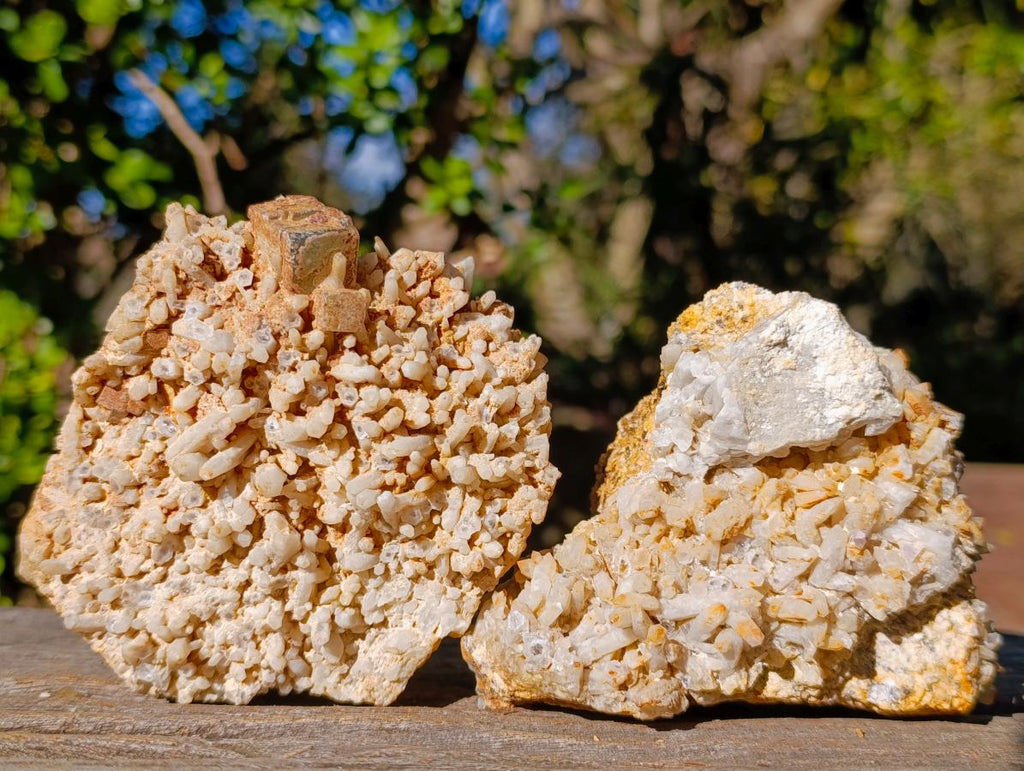 Natural Cubic Fluorite Specimens with Sprays of Acicular Quartz x 12 From Khorixas, Namibia - Toprock Gemstones and Minerals 