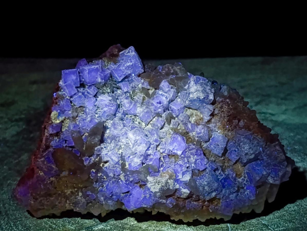 Natural Cubic Fluorite Specimens with Sprays of Acicular Quartz x 12 From Khorixas, Namibia - Toprock Gemstones and Minerals 