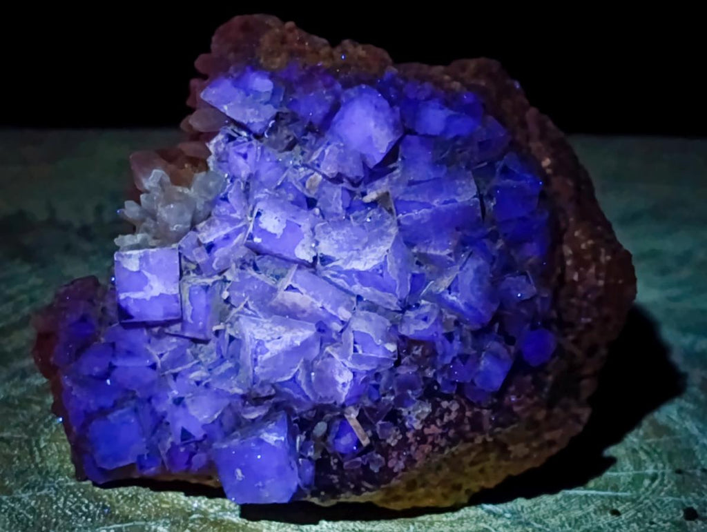 Natural Cubic Fluorite Specimens with Sprays of Acicular Quartz x 12 From Khorixas, Namibia - Toprock Gemstones and Minerals 