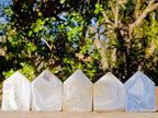 Polished Banded Agate House Shaped Slices x 12 From Madagascar - Toprock Gemstones and Minerals 