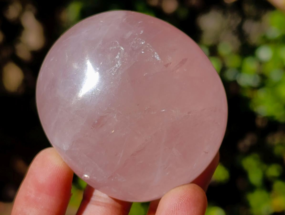Polished Gemmy Rose Quartz Palm Stones x 20 From Madagascar - Toprock Gemstones and Minerals 