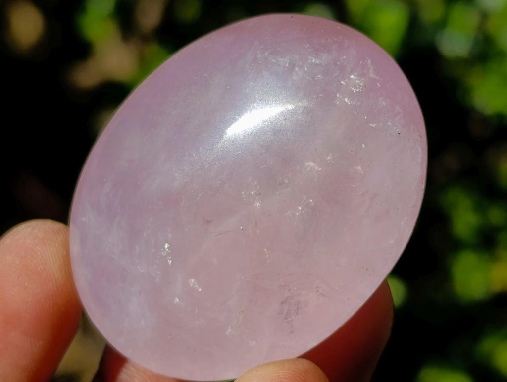 Polished Gemmy Rose Quartz Palm Stones x 20 From Madagascar - Toprock Gemstones and Minerals 