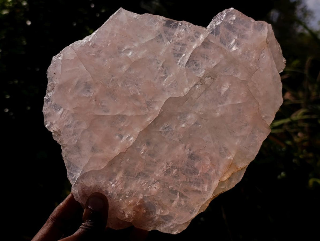 Polished and Natural Rose Quartz and Watermelon Fluorite Slices x 2 From Southern Africa - Toprock Gemstones and Minerals 