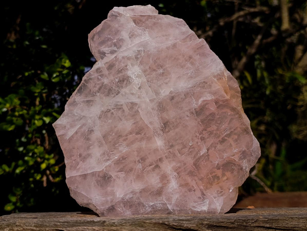 Polished and Natural Rose Quartz and Watermelon Fluorite Slices x 2 From Southern Africa - Toprock Gemstones and Minerals 