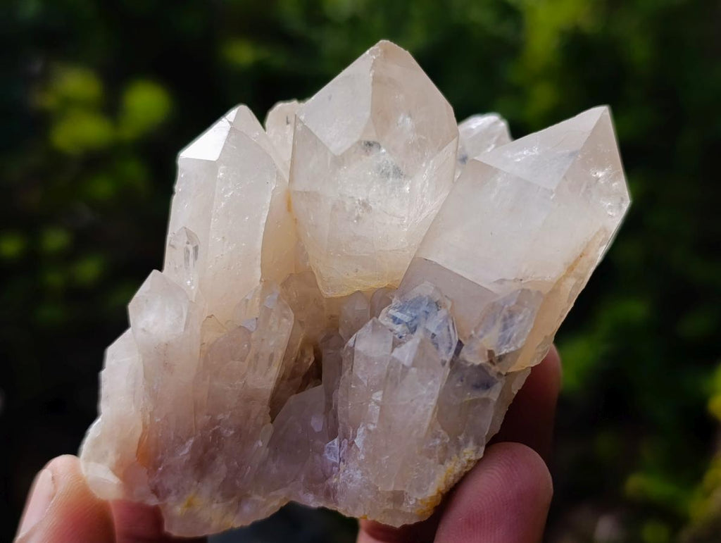 Natural Cascading Clear and Smokey Luena Quartz Crystals and Clusters x 12 From Luena, Congo - Toprock Gemstones and Minerals 