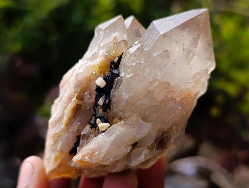 Natural Cascading Clear and Smokey Luena Quartz Crystals and Clusters x 12 From Luena, Congo - Toprock Gemstones and Minerals 