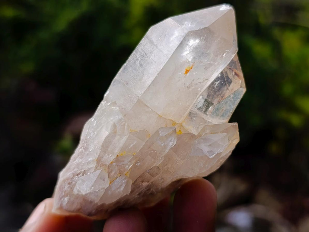 Natural Cascading Clear and Smokey Luena Quartz Crystals and Clusters x 12 From Luena, Congo - Toprock Gemstones and Minerals 