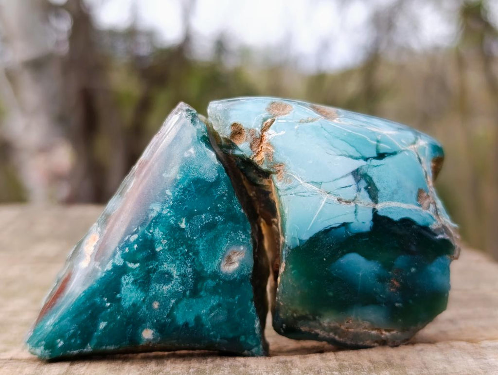 Polished One Side Mtorolite Chrysoprase Slices x 35 From Mutorashanga, Zimbabwe - Toprock Gemstones and Minerals 