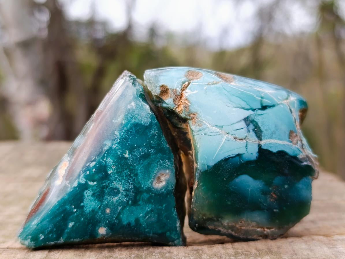 Polished One Side Mtorolite Chrysoprase Slices x 35 From Mutorashanga, Zimbabwe - Toprock Gemstones and Minerals 
