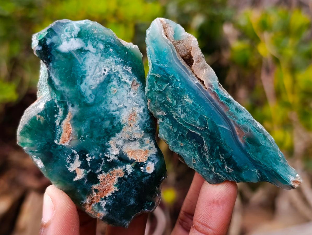 Polished One Side Mtorolite Chrysoprase Slices x 35 From Mutorashanga, Zimbabwe - Toprock Gemstones and Minerals 