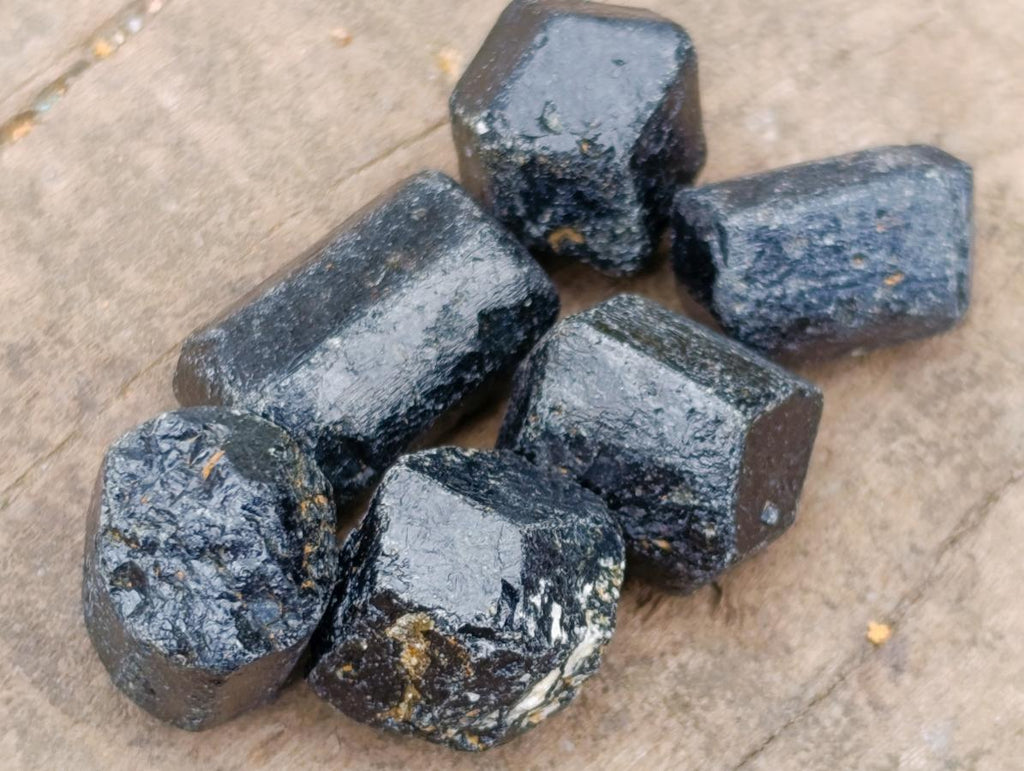 Natural Schorl Black Tourmaline Crystals x 215 From Zimbabwe - Toprock Gemstones and Minerals 