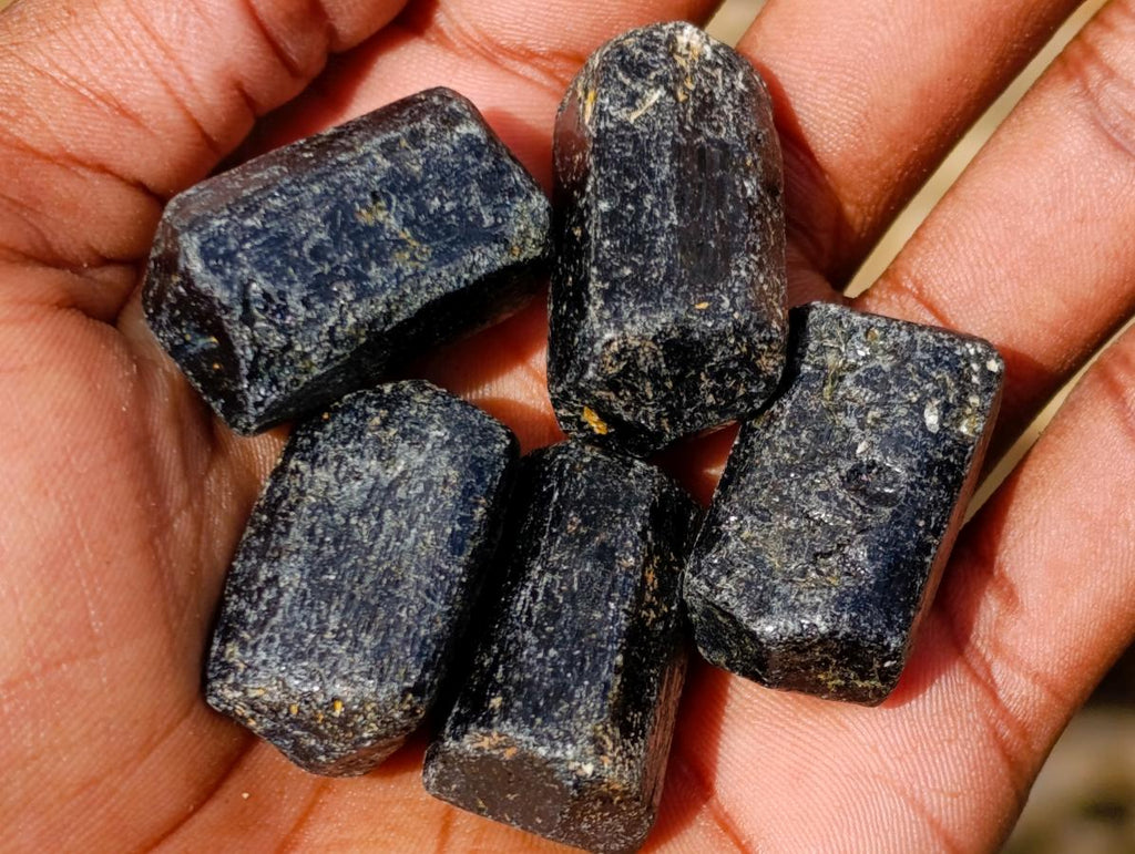 Natural Schorl Black Tourmaline Crystals x 215 From Zimbabwe - Toprock Gemstones and Minerals 