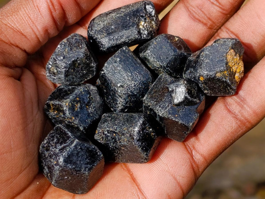 Natural Schorl Black Tourmaline Crystals x 215 From Zimbabwe - Toprock Gemstones and Minerals 