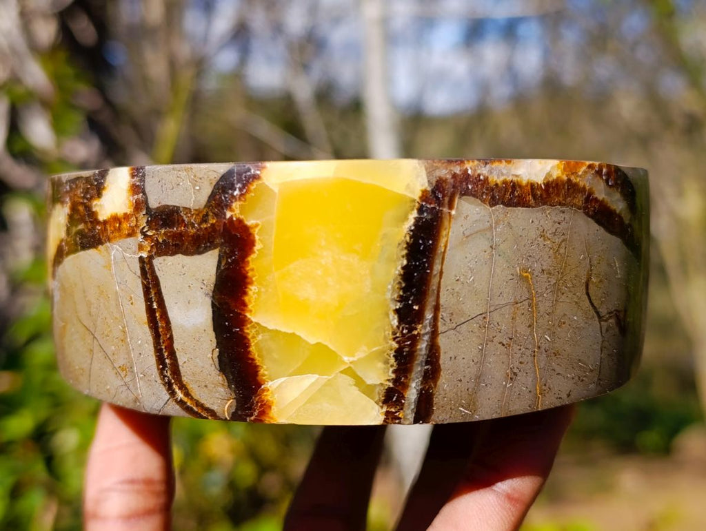 Polished Septerye Bowls x 2 From Mahajanga, Madagascar - Toprock Gemstones and Minerals 