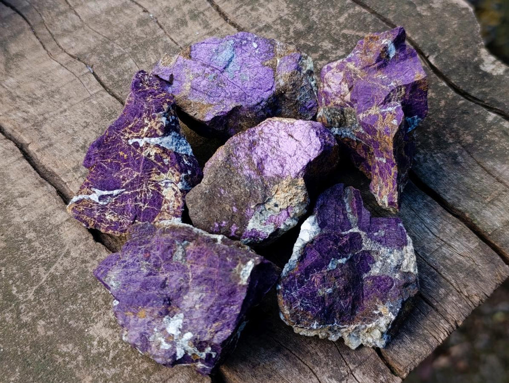 Natural Metallic Cobbed Purpurite Specimens x 20 From Erongo, Namibia - Toprock Gemstones and Minerals 