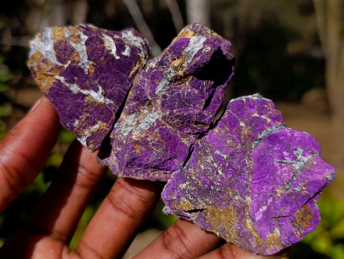 Natural Metallic Cobbed Purpurite Specimens x 20 From Erongo, Namibia - Toprock Gemstones and Minerals 