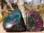 Polished Chrome Verdite Gemstone Standing Display Pieces and Free Forms x 12 From Zimbabwe - Toprock Gemstones and Minerals 
