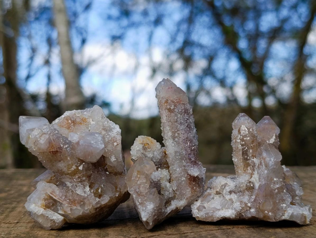 Natural Smokey Spirit Quartz Clusters with Hematoid Coating x 35 From Boekenhouthoek, South Africa - Toprock Gemstones and Minerals 
