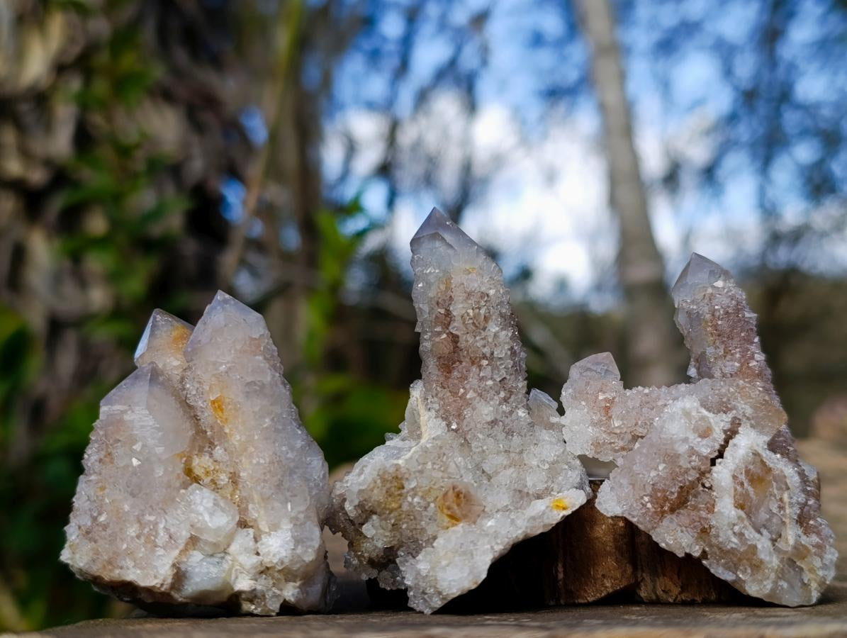 Natural Smokey Spirit Quartz Clusters with Hematoid Coating x 35 From Boekenhouthoek, South Africa - Toprock Gemstones and Minerals 