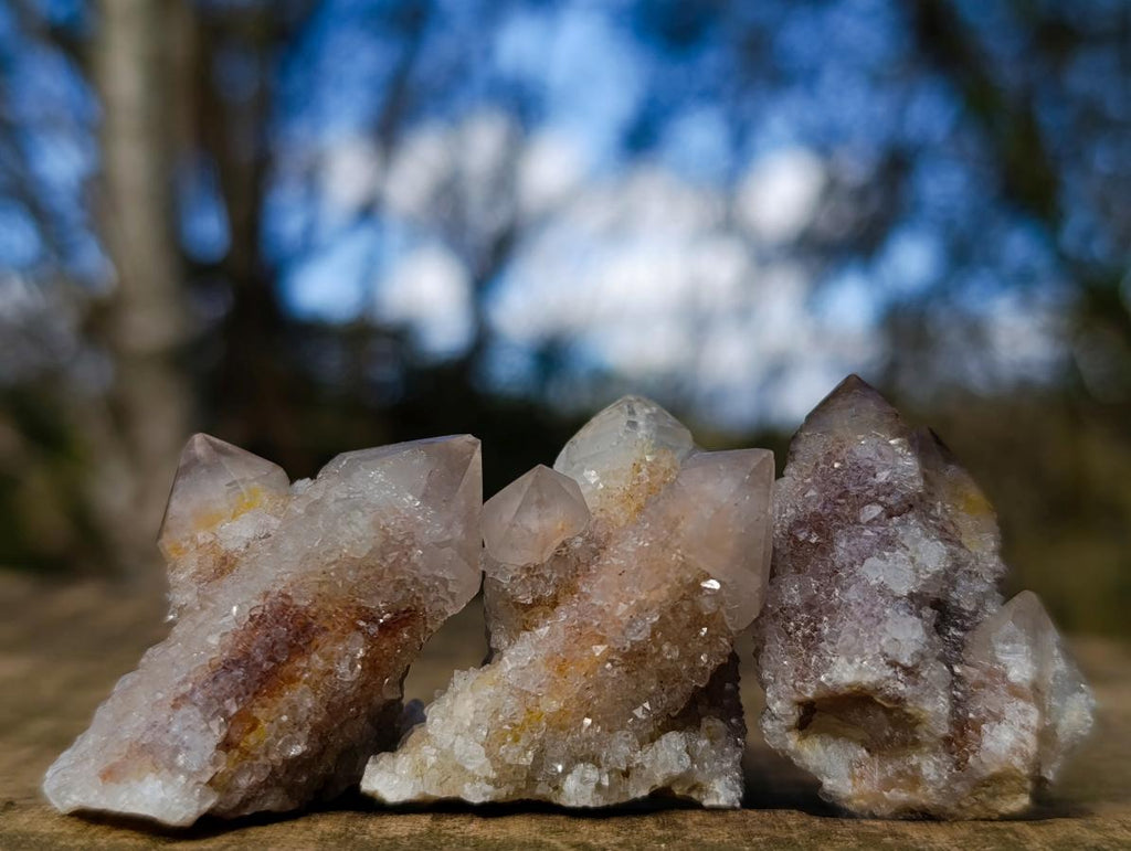 Natural Smokey Spirit Quartz Clusters with Hematoid Coating x 35 From Boekenhouthoek, South Africa - Toprock Gemstones and Minerals 