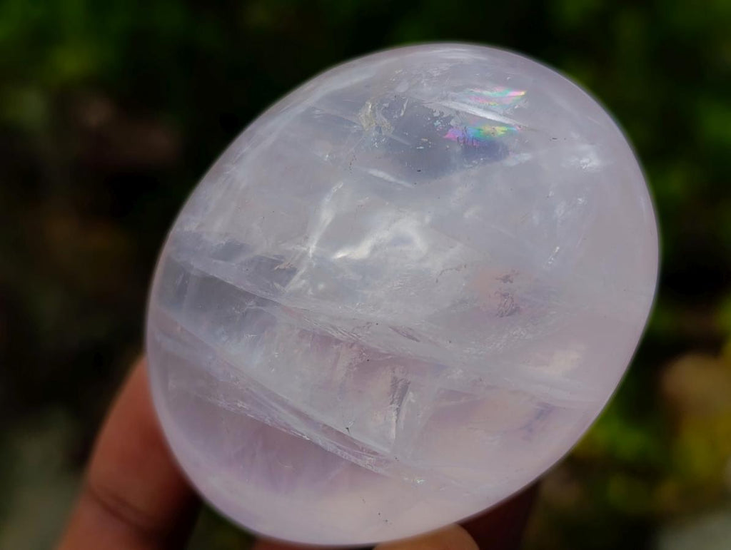 Polished Gemmy Rose Quartz Palm Stones x 24 From Madagascar - Toprock Gemstones and Minerals 