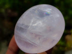Polished Gemmy Rose Quartz Palm Stones x 24 From Madagascar - Toprock Gemstones and Minerals 