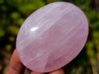 Polished Gemmy Rose Quartz Palm Stones x 24 From Madagascar - Toprock Gemstones and Minerals 