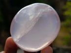 Polished Gemmy Rose Quartz Palm Stones x 24 From Madagascar - Toprock Gemstones and Minerals 