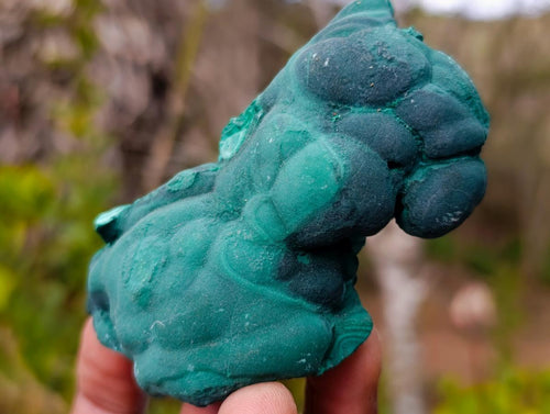 Natural Botryoidal Malachite Specimens x 12 From Congo - Toprock Gemstones and Minerals 