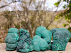 Natural Botryoidal Malachite Specimens x 12 From Congo - Toprock Gemstones and Minerals 