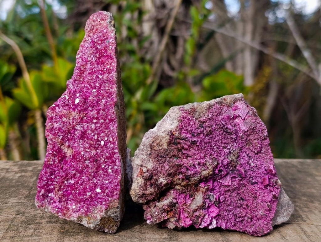 Natural Salrose Cobaltoan Dolomite Specimens x 3 From Kakanda, Congo - Toprock Gemstones and Minerals 