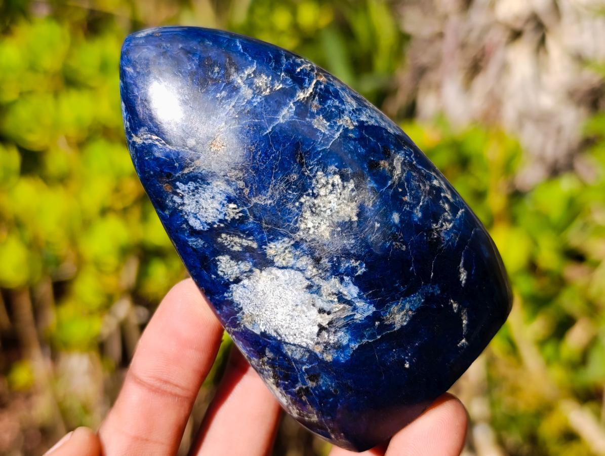 Polished Dumortierite Standing Display Pieces x 6 From Madagascar - Toprock Gemstones and Minerals 