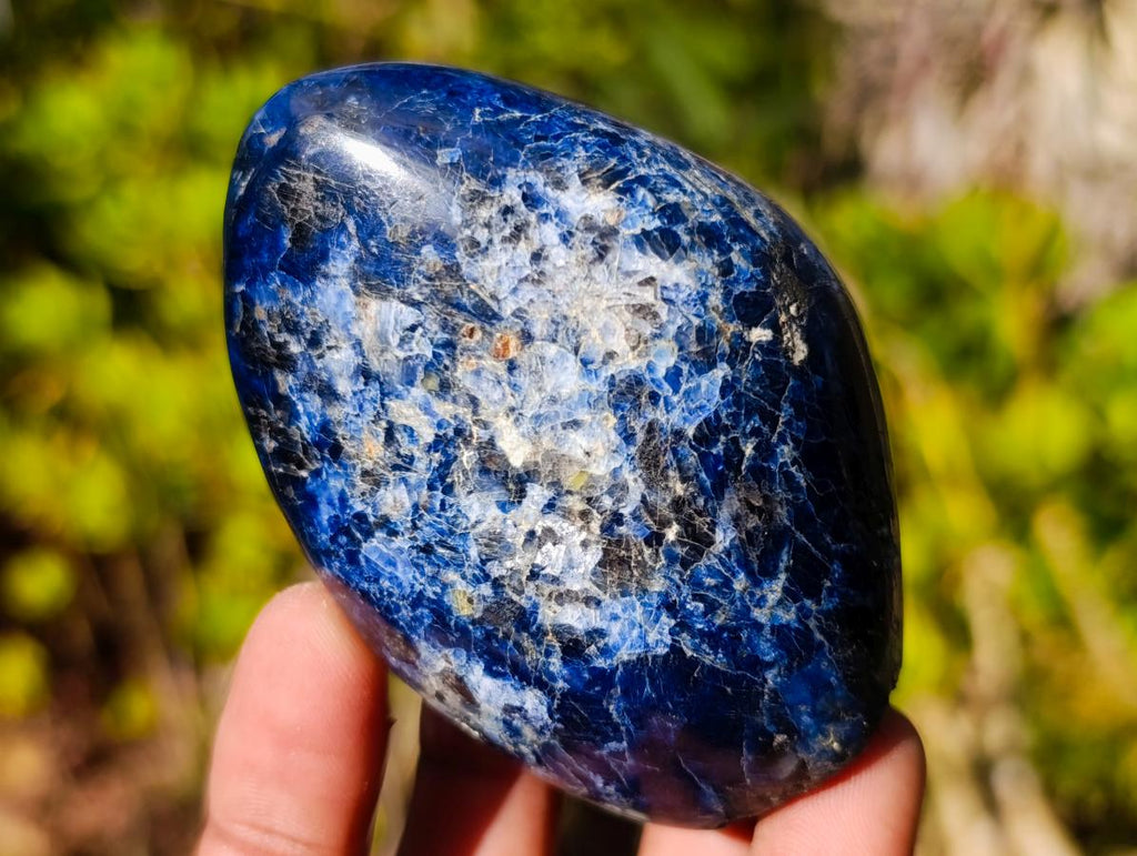 Polished Dumortierite Standing Display Pieces x 6 From Madagascar - Toprock Gemstones and Minerals 