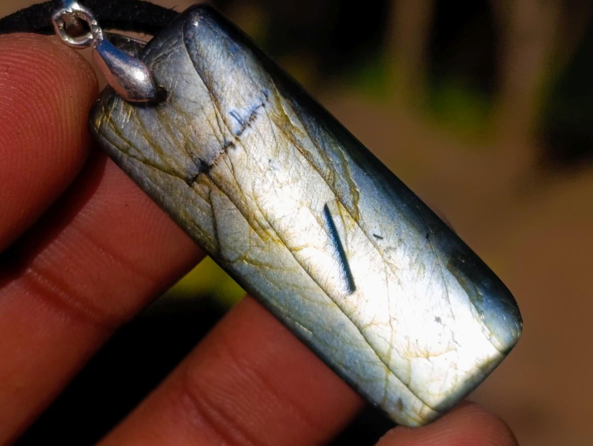 Hand Made Labradorite Necklaces x 12 From Madagascar - Toprock Gemstones and Minerals 