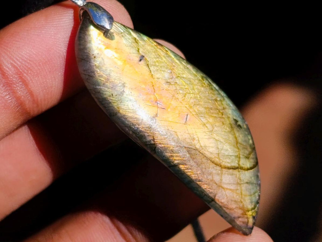Hand Made Labradorite Necklaces x 12 From Madagascar - Toprock Gemstones and Minerals 