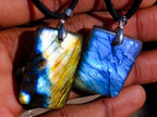Hand Made Labradorite Necklaces x 12 From Madagascar - Toprock Gemstones and Minerals 